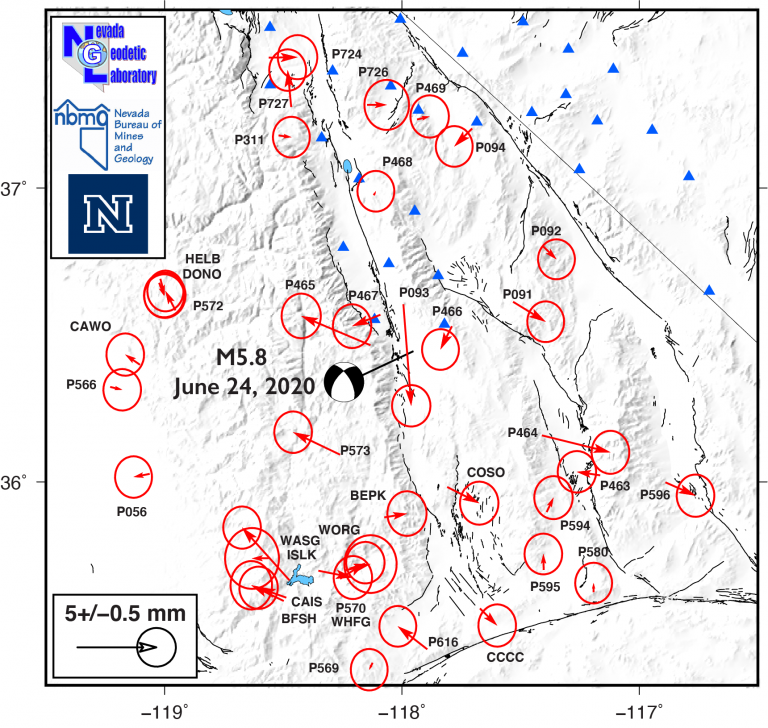 Preliminary coseismic displacements from NOTA GNSS stations