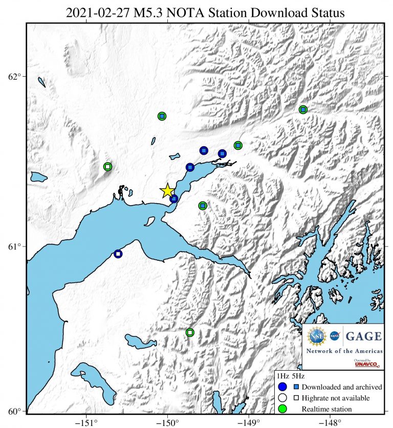 maps showing nearby stations and data available