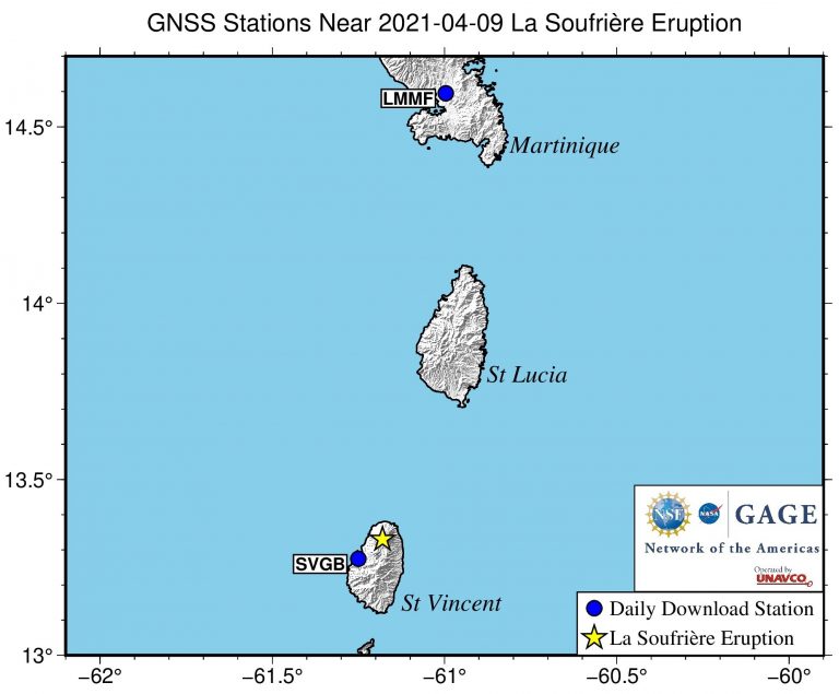 map showing nearby stations