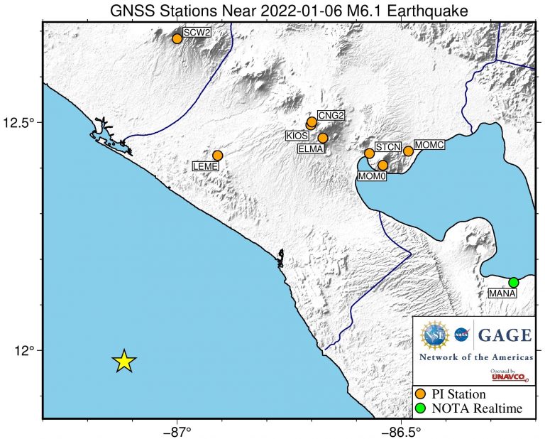 map of stations near event